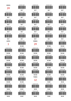 Shopbook Free Accounting Software - Barcodes A4